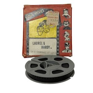 Vintage Atlas Films Kiddie Movies 8mm Laurel & Hardy Criminals At Large LH-51